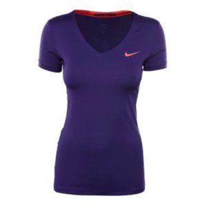 NIKE PRO CORE WOMEN'S FITTED V NECK SHIRT